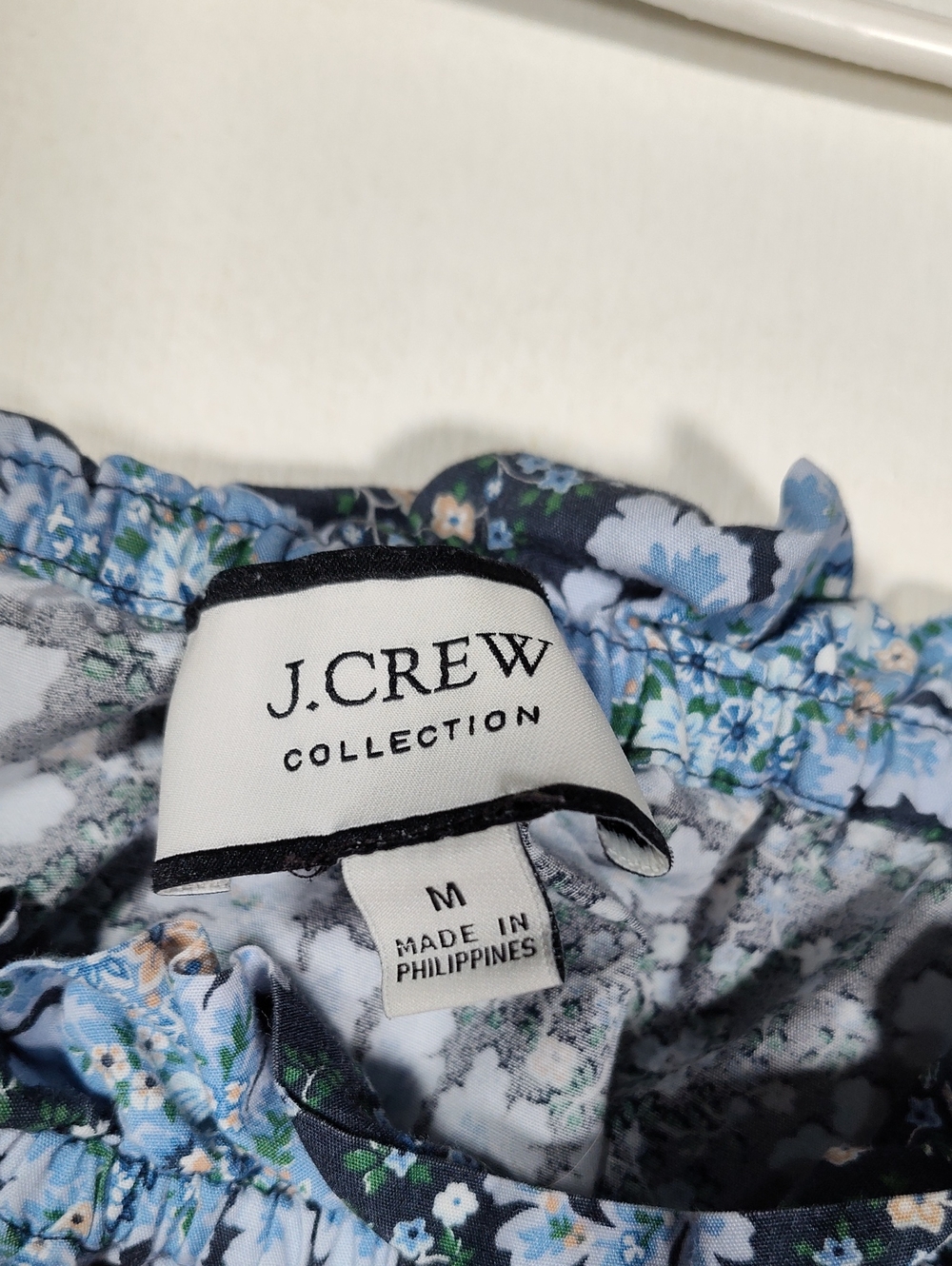 J. Crew Collection tie-shoulder tank in Ratti Pacific blue paisley M - Picture 7 of 10